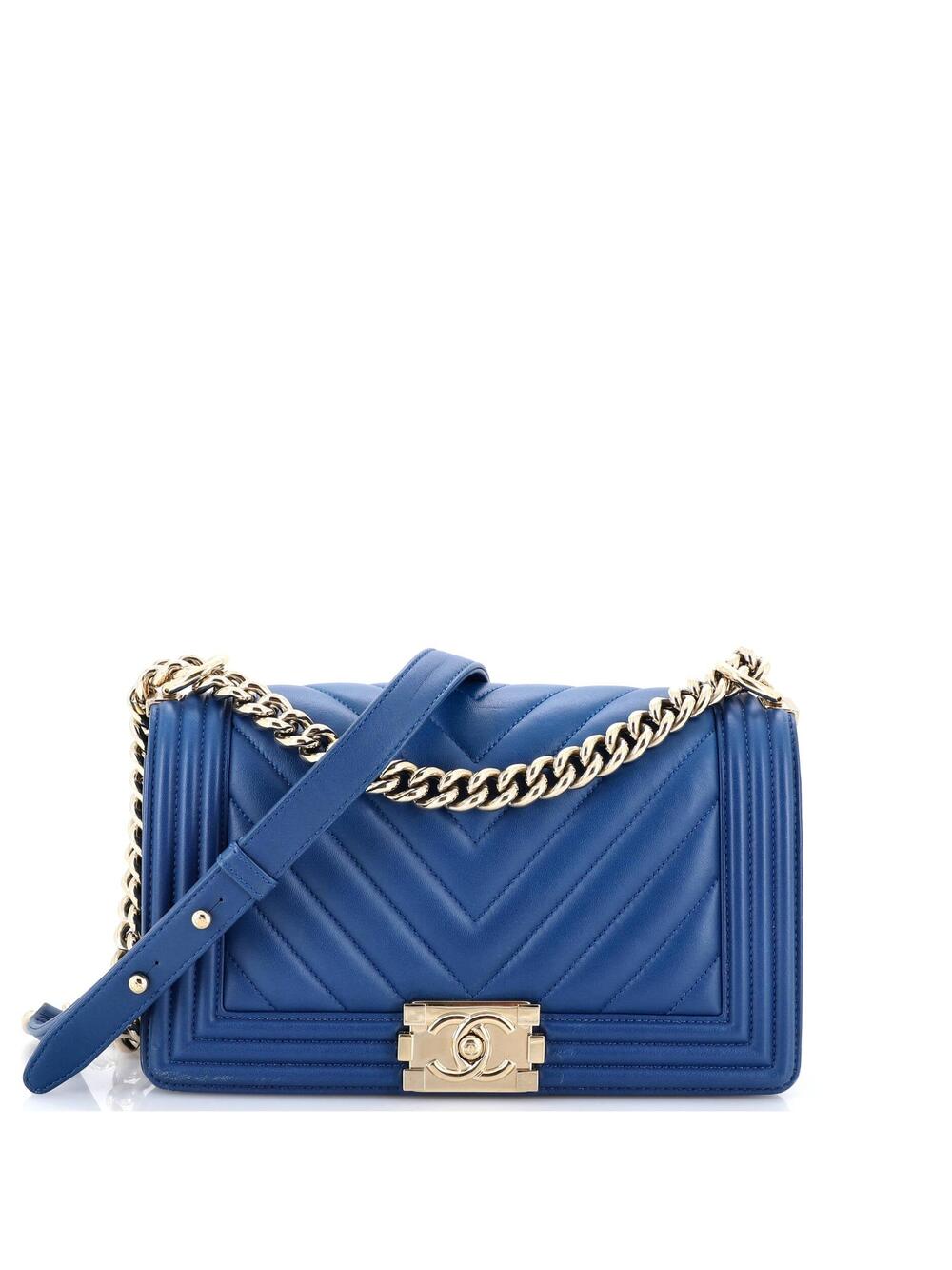 Chanel Boy Flap Bag Chevron Calfskin #339413C41B